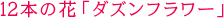 12本の花「ダズンフラワー」