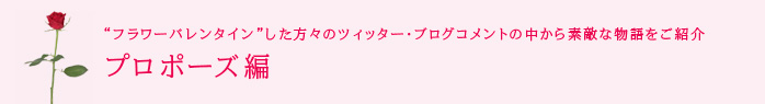 プロポーズ編